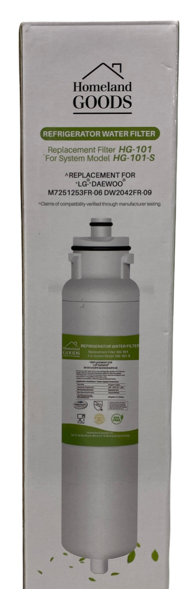 RWF1300A Refrigerator Water Filter IAPMO Certified Replacement for DW2042FR, 46-9130, DW2042FR-09, DW2042F-09, RWF1300A, EP-DW2042FR-09, FRN-Y22D2V, FRN-Y22D2W 469013 Refrigerator Water Filter