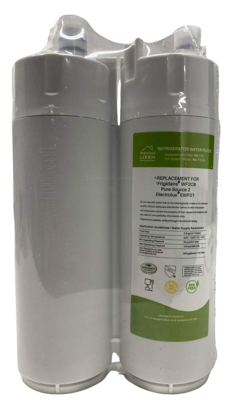RWF3300A Refrigerator Water Filter IAPMO Certified Replacement for WF2CB, FC100, 9916, 469916 Refrigerator Water Filter