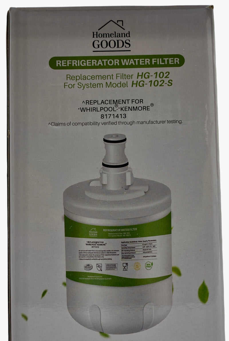 RWF1400A Refrigerator Water Filter IAPMO Certified Replacement for 8171413, 8171414, EDR8D1, 46-9002, Refrigerator Water Filter