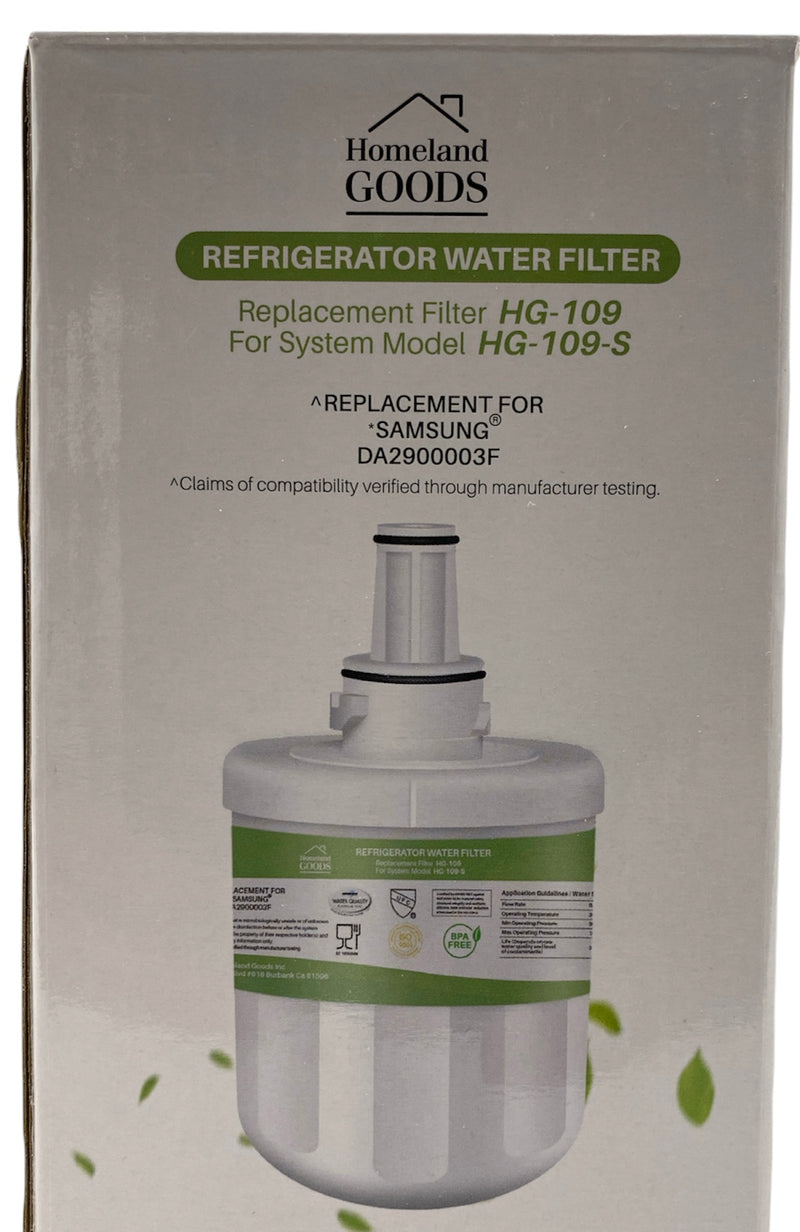 RWF2900A Refrigerator Water Filter IAPMO Certified Replacement for DA29-00003F, RF268ABRS, HAFCU1,DA29-00003A,DA29-00003B,RFC 1100A,RF267AERS,CW-S1, RSG257AABP, RS275ACBP, RWF1100A, WF289 Refrigerator Water Filter