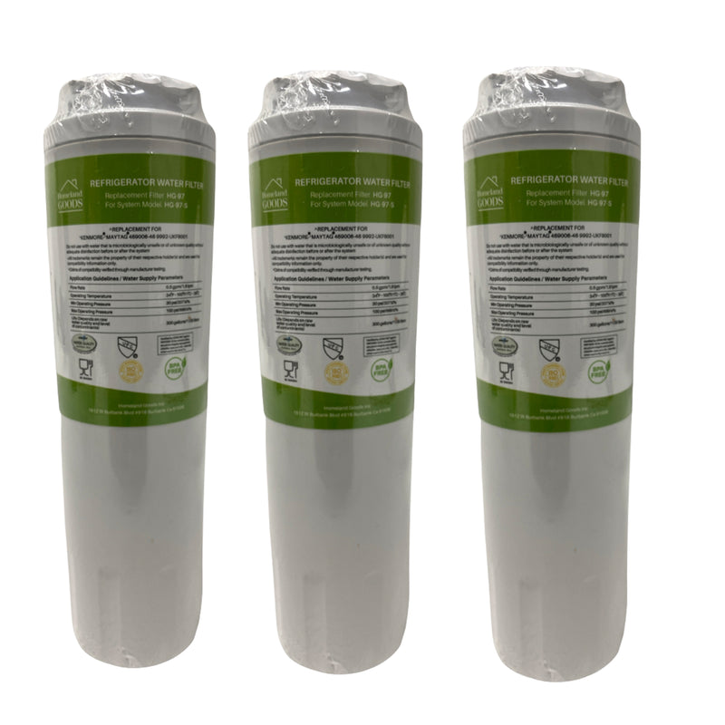 RWF0900A Refrigerator Water Filter IAPMO Certified Replacement for EveryDrop EDR4RXD1, Whirlpool Filter 4, Maytag UKF8001AXX-200, UKF8001P, 4396395, 469006, Puriclean II, FMM-2, WF295, RFC0900A, RWF0900A
