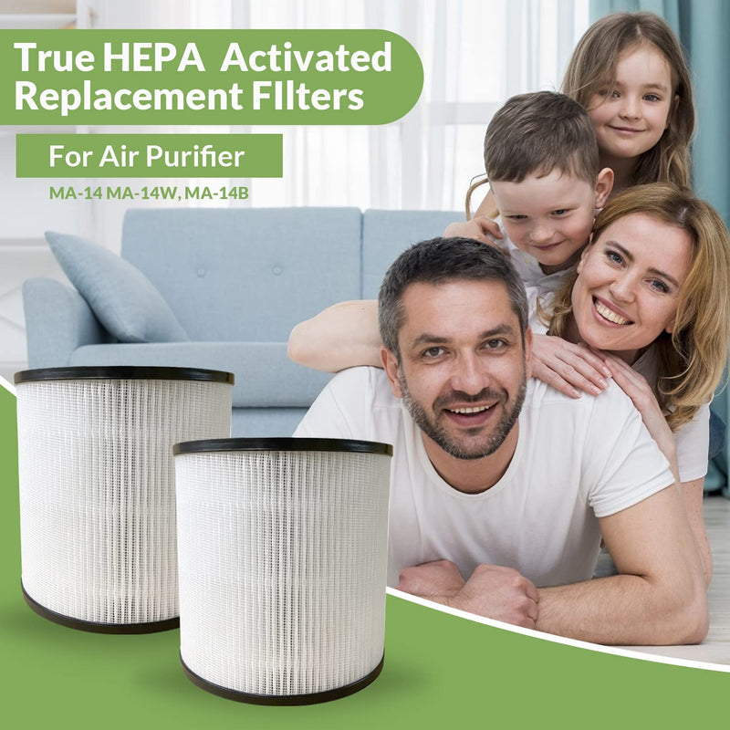 MA-14 True HEPA H13 Replacement Filter - Compatible with Medify Air MA-14, MA-14W, and MA-14B Air Purifier